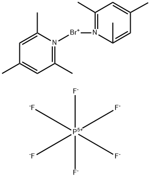 双(2,4,6-三甲基吡啶)溴代六氟磷酸盐 结构式