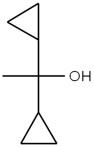 1,1-DICYCLOPROPYL-ETHANOL 结构式