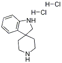 Spiro[3H-indole-3,4'-piperidine], 1,2-dihydro-, dihydrochloride 结构式