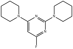 2,4-BIS(PIPERIDINO)-6-FLUOROPYRIMIDINE 结构式
