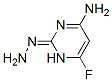 2(1H)-Pyrimidinone, 4-amino-6-fluoro-, hydrazone (9CI) 结构式