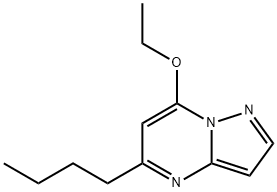 Pyrazolo[1,5-a]pyrimidine, 5-butyl-7-ethoxy- (9CI) 结构式