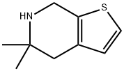 5,5-二甲基-4,5,6,7-四氢噻吩并[2,3-C]吡啶 结构式