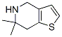 Thieno[3,2-c]pyridine, 4,5,6,7-tetrahydro-6,6-dimethyl- (9CI) 结构式