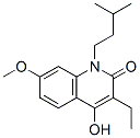 3-Ethyl-4-hydroxy-7-methoxy-1-(3-methylbutyl)-2(1H)-quinolinone 结构式
