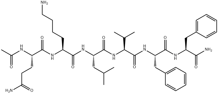 AC-GLN-LYS-LEU-VAL-PHE-PHE- NH2 结构式