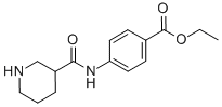 4-[(PIPERIDINE-3-CARBONYL)-AMINO]-BENZOIC ACID ETHYL ESTER 结构式