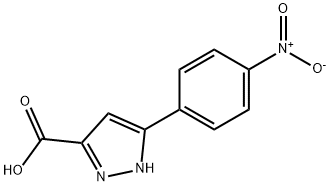 5-(4-硝基苯基)-1H-吡唑-3-羧酸 结构式