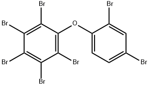 2,2',3,4,4',5,6-七溴联苯醚 结构式