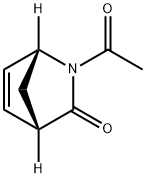 (6R,7S)-2-乙酰基-2-氮杂双环[2.2.1]庚-5-烯-3-酮 结构式