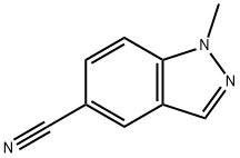 5-氰基-1-甲基吲唑 结构式