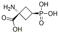 Cyclobutanecarboxylic acid, 1-amino-3-phosphono-, cis- (9CI) 结构式