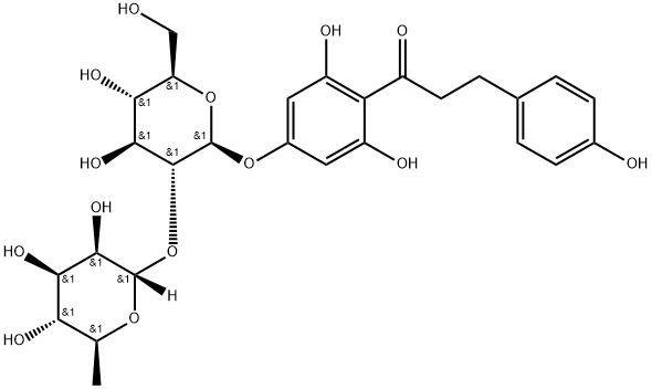 柚皮苷二氢查尔酮 结构式