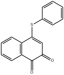 4-(Phenylthio)-1,2-naphthalenedione 结构式