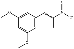 (E)-1,3-二甲氧基-5-(2-硝基丙-1-烯-1-基)苯 结构式