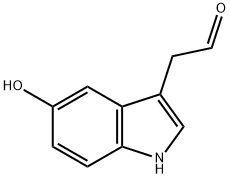 2-(5-hydroxy-1H-indol-3-yl)acetaldehyde 结构式