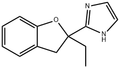 2-(2-乙基-2,3-二氢-2-苯并呋喃基)-1H-咪唑 结构式