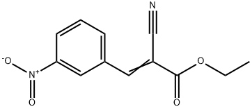 2-氰基-3-(3-硝基苯基)丙烯酸乙酯 结构式