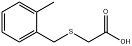 2-((2-甲基苄基)硫基)乙酸 结构式