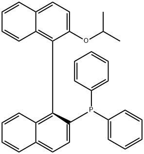 (R)-(+)-1,1'-联萘-2'-异丙氧基-2-二苯膦 结构式