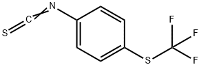 4-(三氟甲硫基)苯基异硫氰酸酯 结构式