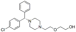 Ethanol, 2-[2-[4-[(4-chlorophenyl)phenylmethyl]-1-piperazinyl]ethoxy]-, (S)- 结构式