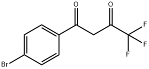 1-(4-溴苯基)-4,4,4-三氟-丁烷-1,3-二酮 结构式