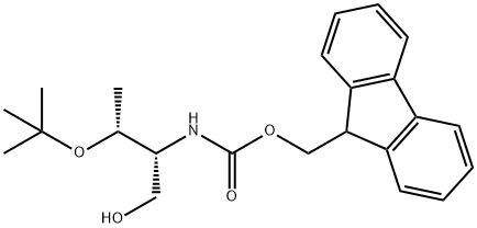 N-[(1R,2R)-2-(1,1-二甲基乙氧基)-1-(羟基甲基)丙基]氨基甲酸 9H-芴-9-甲酯 结构式