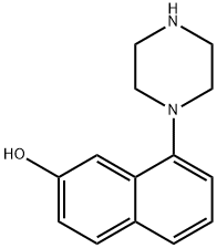 8-哌嗪-1-基-萘-2-醇 结构式