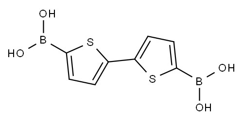 2,2-BITHIOPHENE-5,5-DIBORONIC ACID 结构式