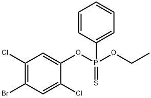 O-(2,5-DICHLORO-4-BROMOPHENYL)O-ETHYLPHENYLPHOSPHONOTHIONATE 结构式