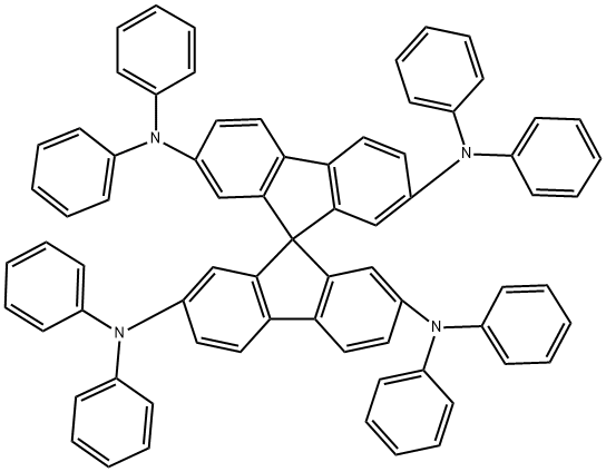 2,2',7,7'-四(二苯基氨基)-9,9'-螺双芴 结构式