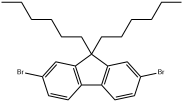 9,9-二己基-2,7-二溴代芴 结构式