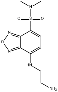 4-(N,N-二甲氨基磺酰)-7-(2-乙二胺基)-2,1,3-苯并恶二唑[用于高效液相色谱标记] 结构式