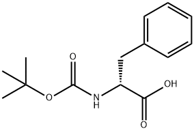 BOC-D-苯丙氨酸 结构式