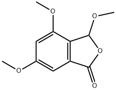 3,4,6-三甲氧基-1(3H)-异苯并呋喃酮 结构式