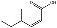 CIS-3-METHYL-2-HEXENOIC ACID 结构式