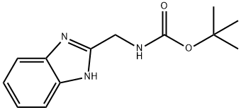 tert-Butyl ((1H-benzo[d]imidazol-2-yl)methyl)carbamate 结构式