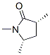 2-Pyrrolidinone,1,3,5-trimethyl-,cis-(9CI) 结构式