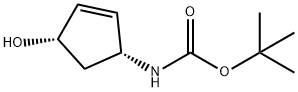 (1R,4S)-4-HYDROXY-1-N-TERTBUTOXYCARBOXY-,2-CYCLOPE 结构式