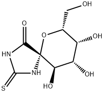 2R,3R,4S,5R,6S)-3,4,5-TRIHYDROXY-2-HYDROXYMETHYL-7,9-DIAZA-1-OXA-SPIRO[4,5]DECANE-10-ONE-8-THIONE 结构式