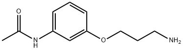 N1-ó3-(3-氨基丙氧基)苯基乙酰胺 结构式