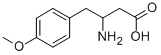3-氨基-4-(4-甲氧基苯基)丁酸 结构式