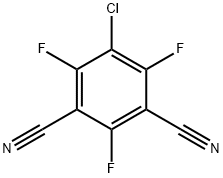 5-氯-2,4,6-三氟间苯二甲腈 结构式