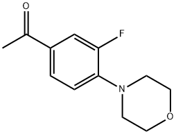 3-氟-4-(4-吗啉基)苯乙酮 结构式