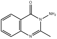 3-氨基-2-甲基-4(3H)-喹唑酮 结构式