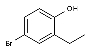 4-溴-2-乙基苯酚 结构式