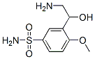 3-(2-AMINO-1-HYDROXYETHYL)-4-METHOXYBENZENE-1-SULFONAMIDE 结构式