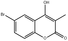 2H-1-Benzopyran-2-one, 6-broMo-4-hydroxy-3-Methyl- 结构式