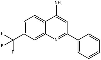 4-Amino-7-trifluoromethyl-2-phenylquinoline 结构式